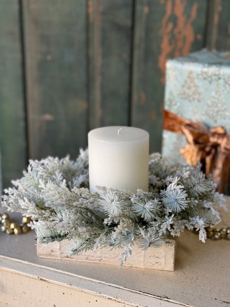 Icy Frostline Candle Ring | 12” | NOT CURRENTLY IN STOCK-New For Holiday 2026!