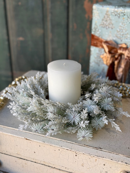 Icy Frostline Candle Ring | 12” | NOT CURRENTLY IN STOCK-New For Holiday 2026!