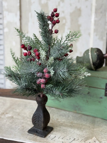 Rollick Berry Pine Bush | 18" | NOT CURRENTLY IN STOCK-New For Holiday 2026!