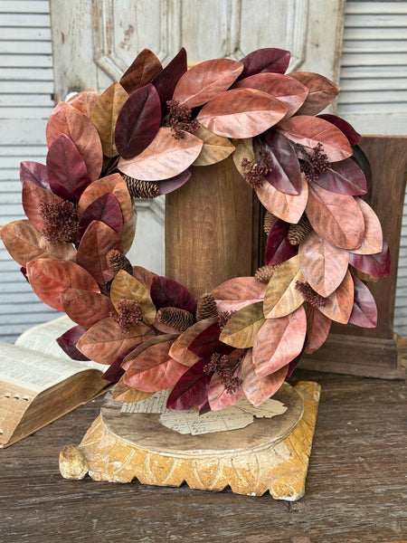Poetry of Leaves Wreath | 24" | NOT CURRENTLY IN STOCK-New For Holiday 2026!