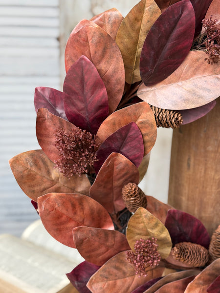 Poetry of Leaves Wreath | 24" | NOT CURRENTLY IN STOCK-New For Holiday 2026!