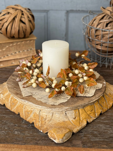 Lodenberry Leaves Candle Ring | 11” | NOT CURRENTLY IN STOCK-New For Holiday 2026!