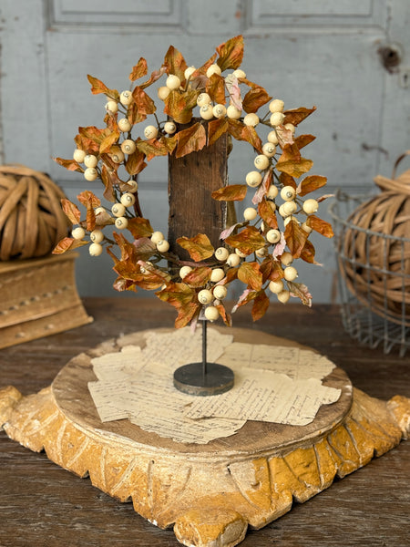 Lodenberry Leaves Candle Ring | 9” | NOT CURRENTLY IN STOCK-New For Holiday 2026!