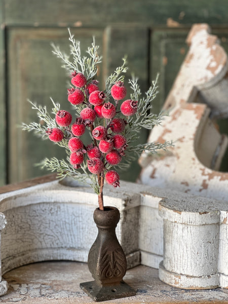 Icy Yule Berry Fir Pick | 18" | SOLD OUT