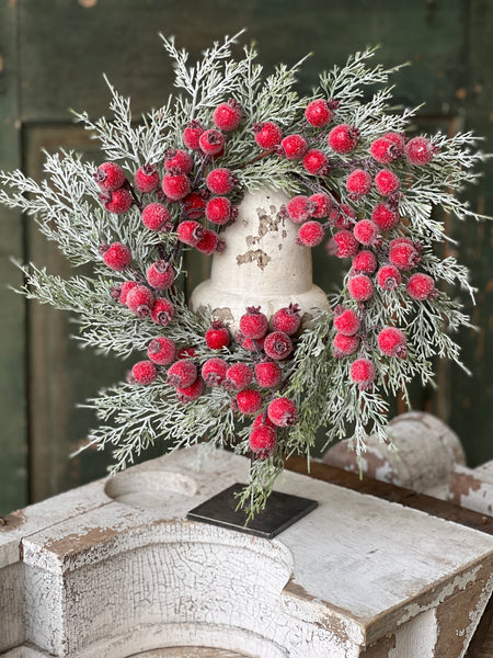 Icy Yule Berry Fir Candle Ring | 15" | SOLD OUT