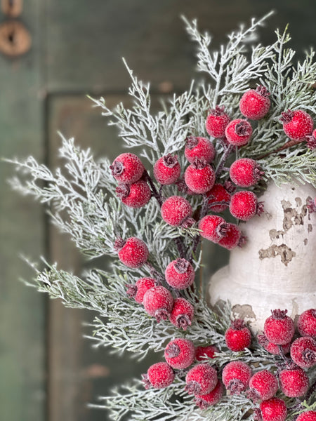 Icy Yule Berry Fir Candle Ring | 15" | SOLD OUT