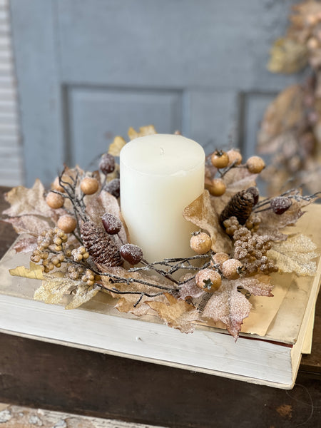 Fall's Farewell Candle Ring | 15" | SOLD OUT