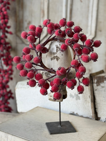 Iced Everberry Candle Ring | 12” | NOT CURRENTLY IN STOCK-New For Holiday 2026!
