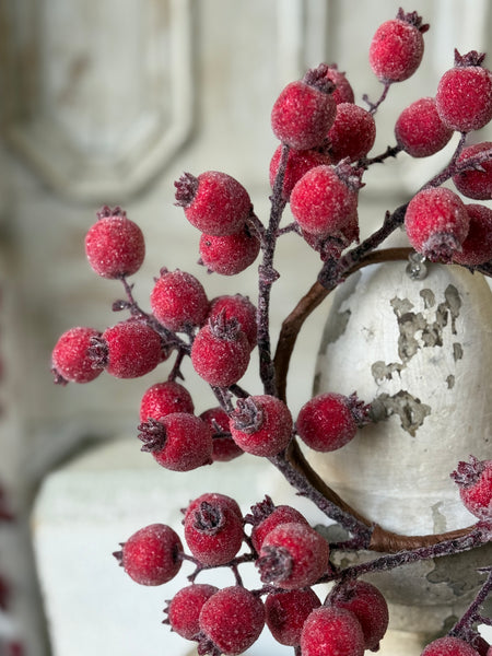 Iced Everberry Candle Ring | 12” | NOT CURRENTLY IN STOCK-New For Holiday 2026!