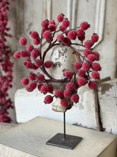 Iced Everberry Candle Ring | 12” | NOT CURRENTLY IN STOCK-New For Holiday 2026!