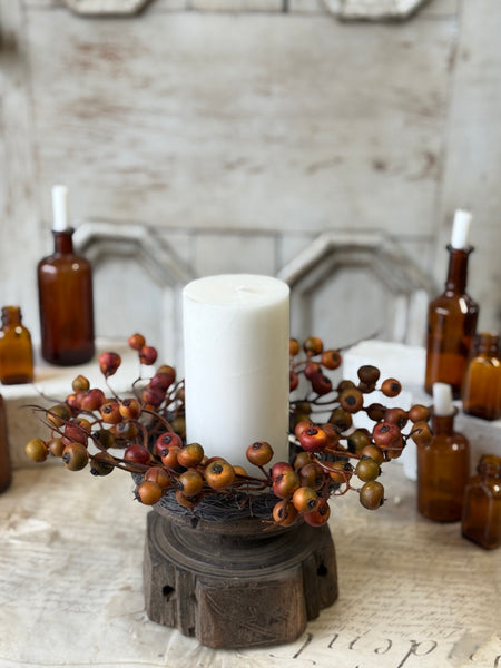 Labyrinth Berry Candle Ring | 11” | NOT CURRENTLY IN STOCK-New For Holiday 2026!
