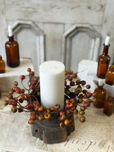 Labyrinth Berry Candle Ring | 11” | NOT CURRENTLY IN STOCK-New For Holiday 2026!