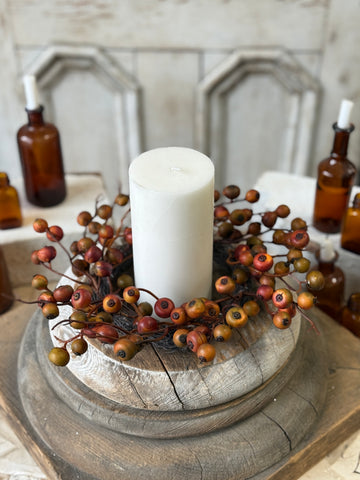 Labyrinth Berry Candle Ring | 11” | NOT CURRENTLY IN STOCK-New For Holiday 2026!