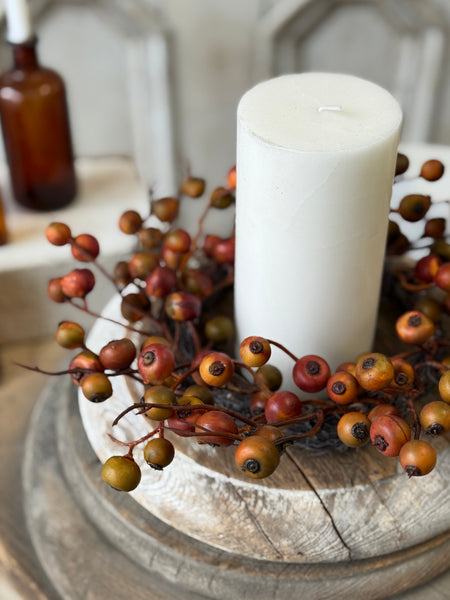 Labyrinth Berry Candle Ring | 11” | NOT CURRENTLY IN STOCK-New For Holiday 2026!