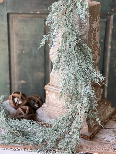 Frosted Filigree Juniper Garland | 6' | CLEAN UP SPECIAL!  From $7.95 - Last 24pcs!