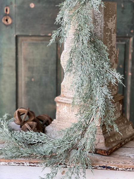 Frosted Filigree Juniper Garland | 6' | CLEAN UP SPECIAL!  From $7.95 - Last 24pcs!