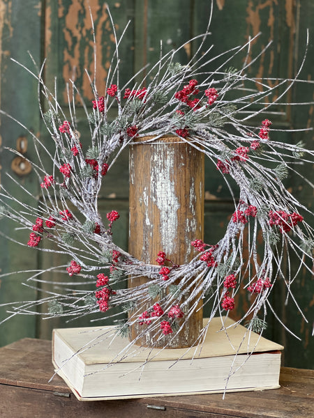 Birchwood Berry & Pine Wreath | 24" | Limited Stock - Last 52pcs!