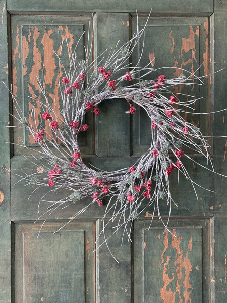 Birchwood Berry & Pine Wreath | 24" | Limited Stock - Last 52pcs!