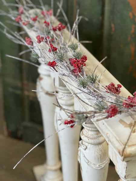 Birchwood Berry & Pine Garland | 5' | Limited Stock - Last 24pcs!