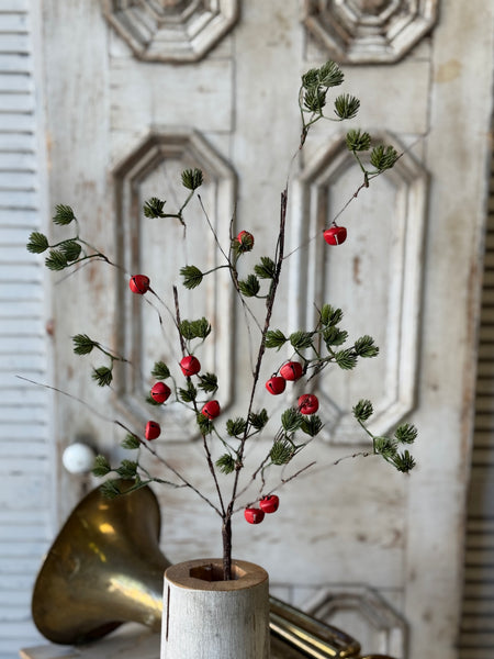 Jingle Sprig Pine Spray | 31" | NOT CURRENTLY IN STOCK-New For Holiday 2026!