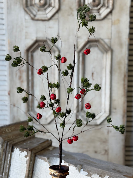 Jingle Sprig Pine Spray | 31" | NOT CURRENTLY IN STOCK-New For Holiday 2026!
