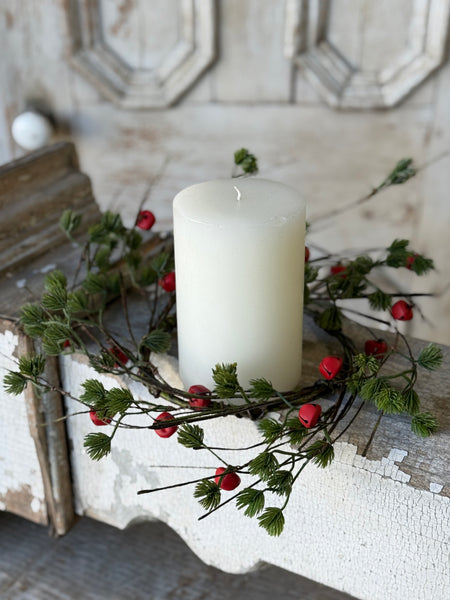 Jingle Sprig Pine Wreath | 17" | NOT CURRENTLY IN STOCK-New For Holiday 2026!