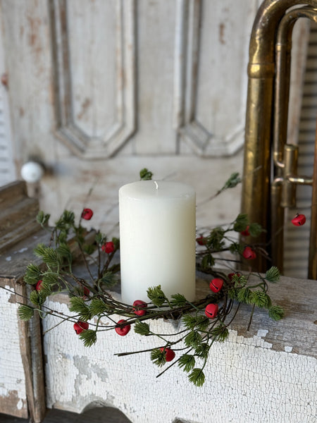 Jingle Sprig Pine Wreath | 17" | NOT CURRENTLY IN STOCK-New For Holiday 2026!