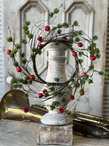Jingle Sprig Pine Wreath | 17" | NOT CURRENTLY IN STOCK-New For Holiday 2026!