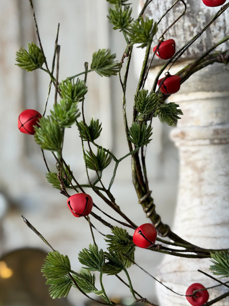 Jingle Sprig Pine Wreath | 17" | NOT CURRENTLY IN STOCK-New For Holiday 2026!