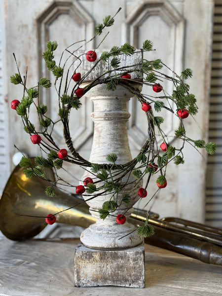 Jingle Sprig Pine Wreath | 17" | NOT CURRENTLY IN STOCK-New For Holiday 2026!