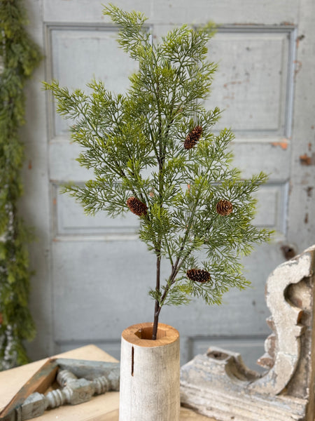 Conifer Vale Spray | 35" | NOT CURRENTLY IN STOCK-New For Holiday 2026!