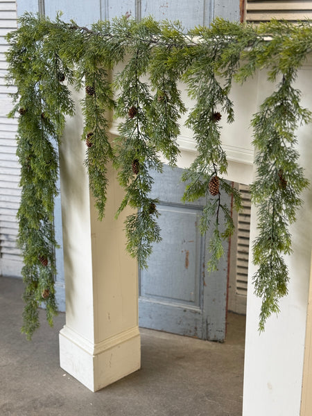 Conifer Vale Weeping Garland | 7.5' | NOT CURRENTLY IN STOCK-New For Holiday 2026!