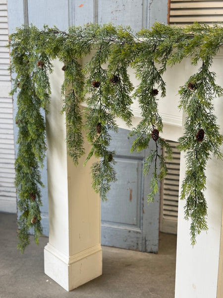 Conifer Vale Weeping Garland | 7.5' | NOT CURRENTLY IN STOCK-New For Holiday 2026!