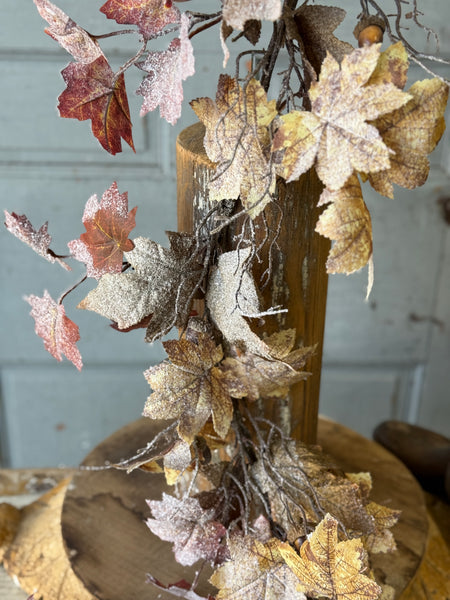 Frostbound Leaves Garland | 5' | NOT CURRENTLY IN STOCK-New For Holiday 2026!