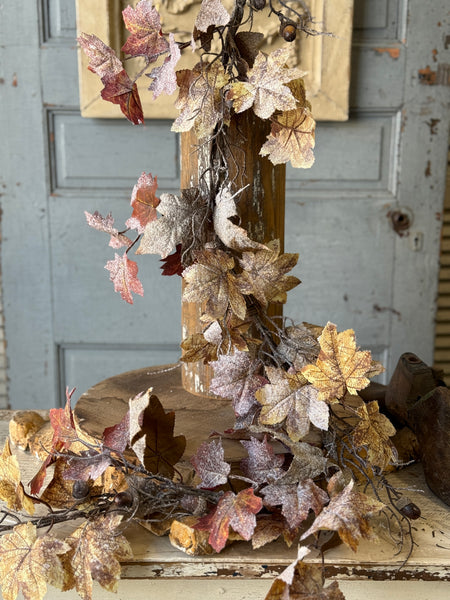 Frostbound Leaves Garland | 5' | NOT CURRENTLY IN STOCK-New For Holiday 2026!