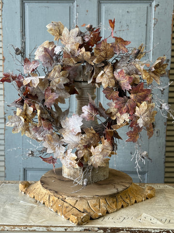 Frostbound Leaves Wreath | 22" | NOT CURRENTLY IN STOCK-New For Holiday 2026!