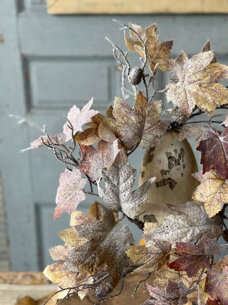 Frostbound Leaves Candle Ring | 16" | NOT CURRENTLY IN STOCK-New For Holiday 2026!