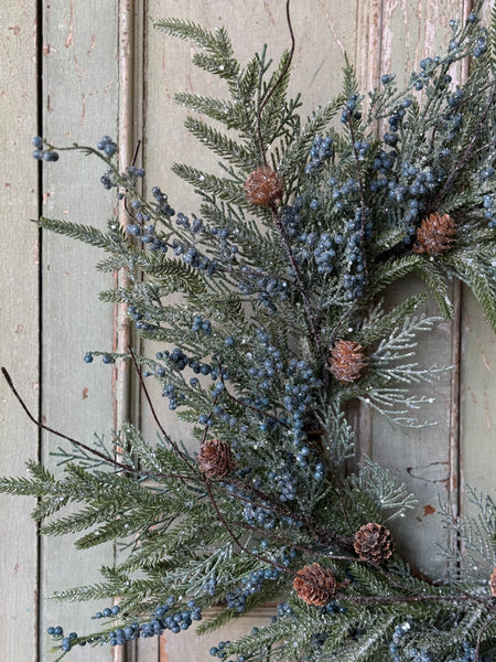Bluehaven Cedar Wreath | 24" | NOT CURRENTLY IN STOCK-New For Holiday 2026!