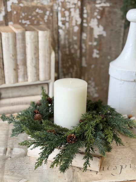 Crosswoods Juniper Candle Ring | 16” | NOT CURRENTLY IN STOCK-New For Holiday 2026!