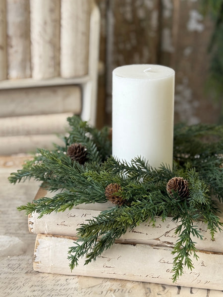 Crosswoods Juniper Candle Ring | 11” | NOT CURRENTLY IN STOCK-New For Holiday 2026!