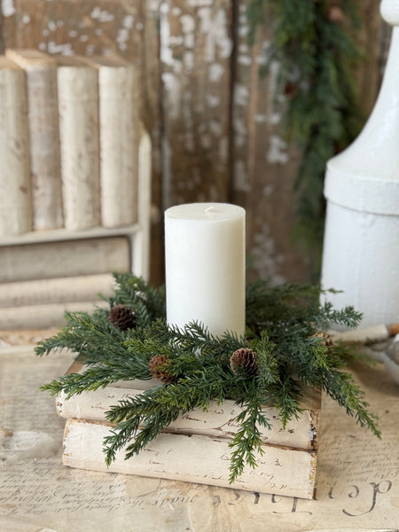 Crosswoods Juniper Candle Ring | 11” | NOT CURRENTLY IN STOCK-New For Holiday 2026!