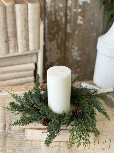 Crosswoods Juniper Candle Ring | 11” | NOT CURRENTLY IN STOCK-New For Holiday 2026!