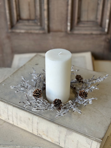 Icewoven Arbor Candle Ring | 12” | NOT CURRENTLY IN STOCK-New For Holiday 2026!