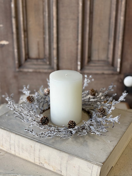 Icewoven Arbor Candle Ring | 14” | NOT CURRENTLY IN STOCK-New For Holiday 2026!