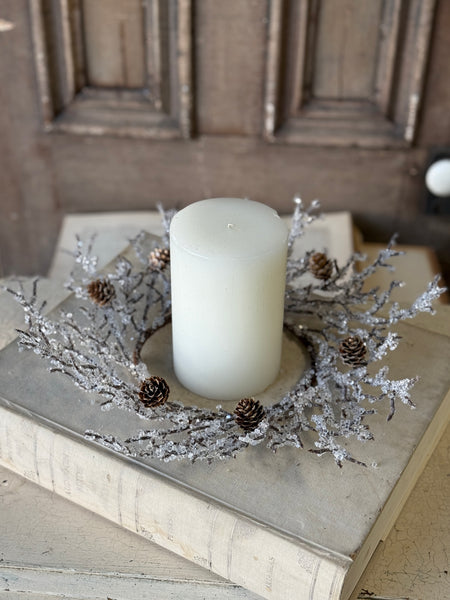 Icewoven Arbor Candle Ring | 14” | NOT CURRENTLY IN STOCK-New For Holiday 2026!