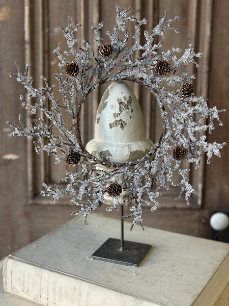 Icewoven Arbor Candle Ring | 14” | NOT CURRENTLY IN STOCK-New For Holiday 2026!