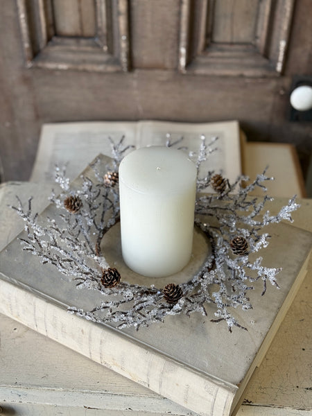 Icewoven Arbor Candle Ring | 14” | NOT CURRENTLY IN STOCK-New For Holiday 2026!