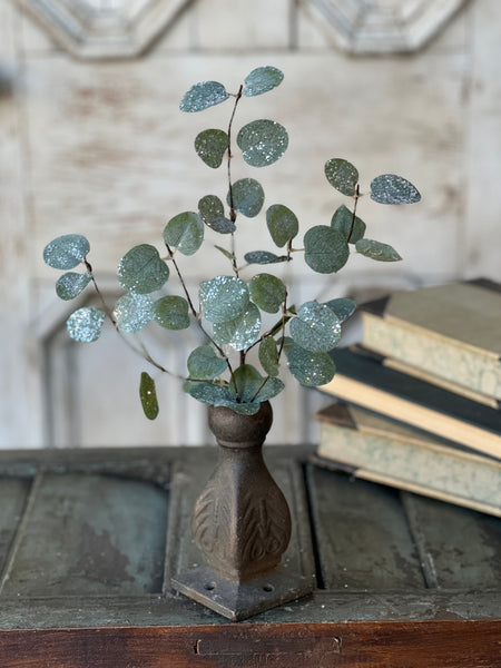 Crisp Air Eucalyptus Pick (w/ frost effect) | 14" | SOLD OUT