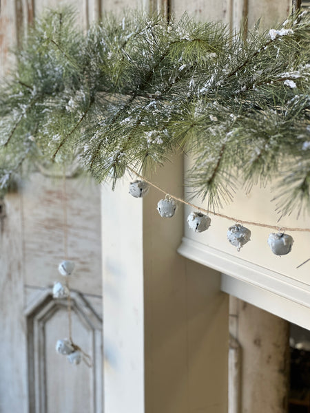 Winter White Bell Garland | 6' | Large | CASE PACK SPECIAL!  $3.95
