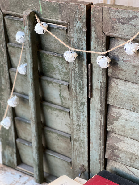 Winter White Bell Garland | 6' | Large | CASE PACK SPECIAL!  $3.95